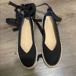 Rothy's Black Women's Espadrille Flats